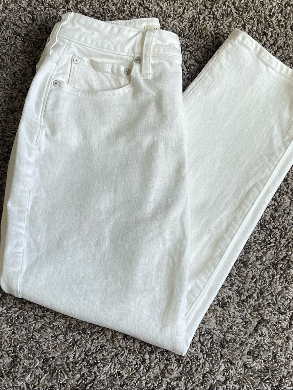 Madewell Curvy Perfect Vintage Jeans in Tile White Size 28P